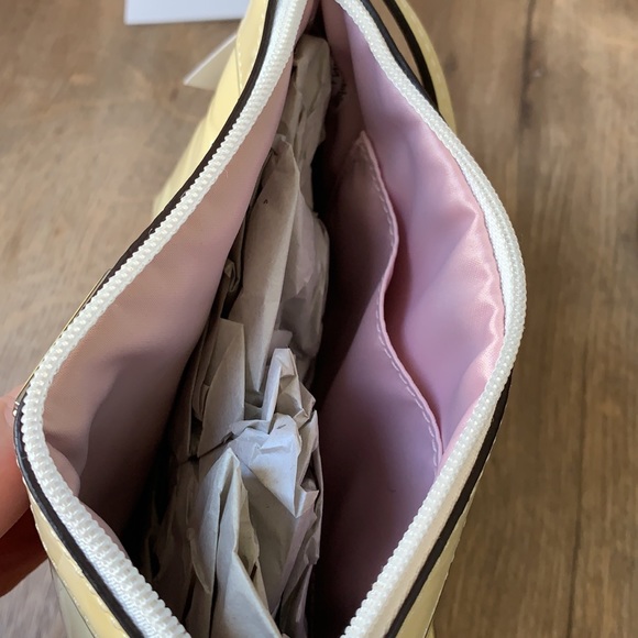 Coach Ivory Cream C Optic Patent Wristlet Clutch - Picture 11 of 11